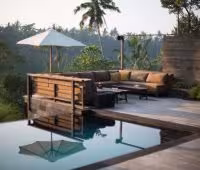 Villa Rumah Hujan, terrasse de la piscine